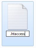 Как создать файл htaccess