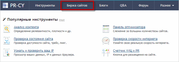 Продажа сайта в pr-cy.ru