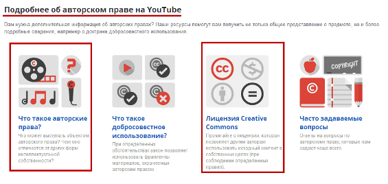 авторское право youtube